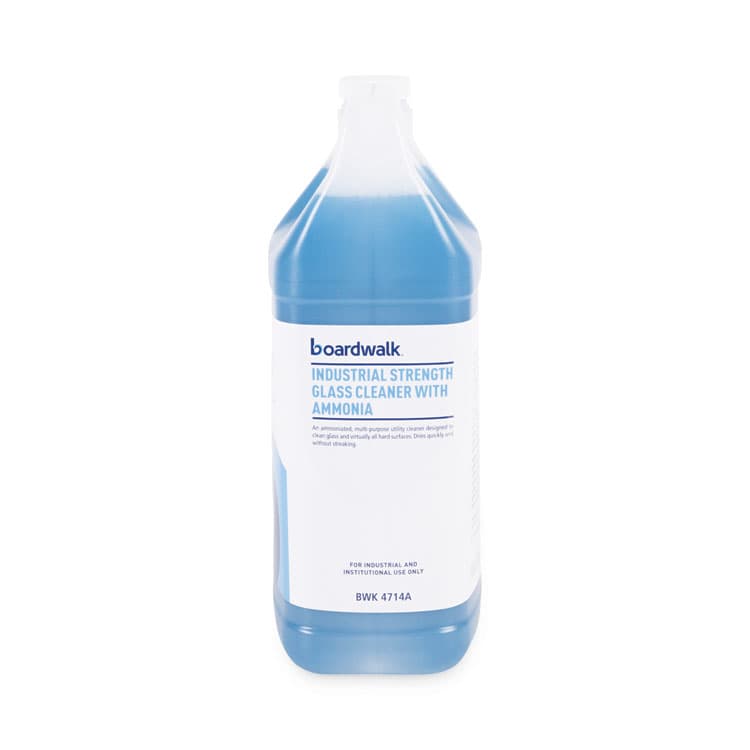 BOARDWALK Industrial Strength Glass Cleaner with Ammonia, 1 gal Bottle, 4/Carton (BWK4714A) thumbnail 4