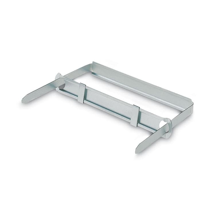 ACCO BRANDS, . Standard Two-Piece Two-Prong Paper Fastener Base and Compressor Sets, 3.5" Capacity, 8.5" Center to Center, Silver, 50/Box (ACC12995) thumbnail 2