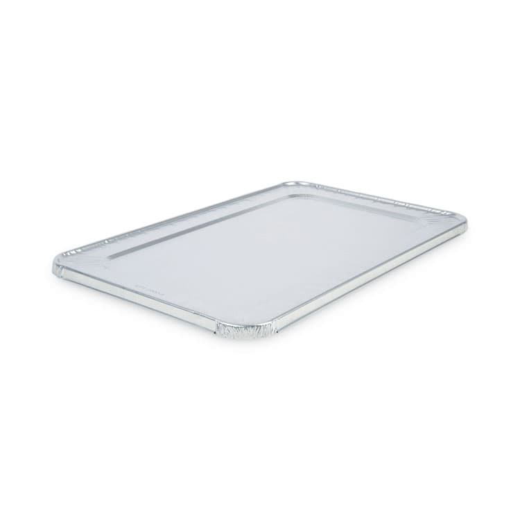 BOARDWALK Aluminum Steam Table Pan Lids, Fits Full-Size Deep Pan, 380 Gauge, 0.63" Deep, 12.88 x 20.81, 50/Carton (BWKLIDSTEAMFL) thumbnail 2