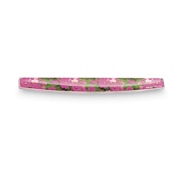 FELLOWES MFG. CO. Photo Gel Keyboard Wrist Rest with Microban Protection, 18.56 x 2.31, Pink Flowers Design (FEL9179101) thumbnail 4