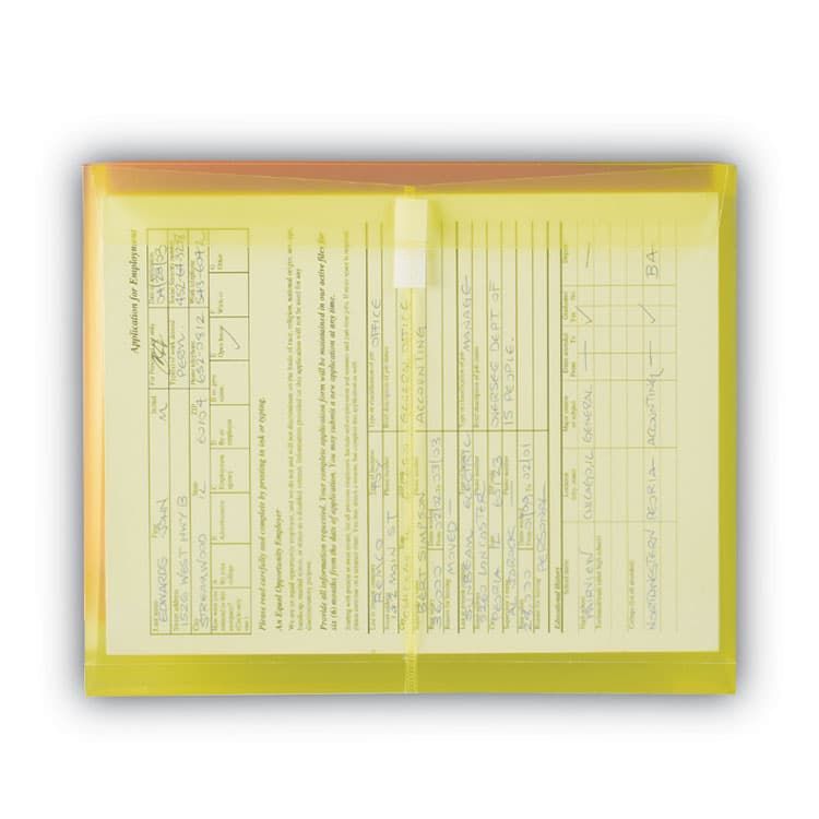 SMEAD MANUFACTURING CO. Poly Side-Load Envelopes, Fold-Over Closure, 9.75 x 11.63, Assorted Colors, 6/Pack (SMD89669) thumbnail 4