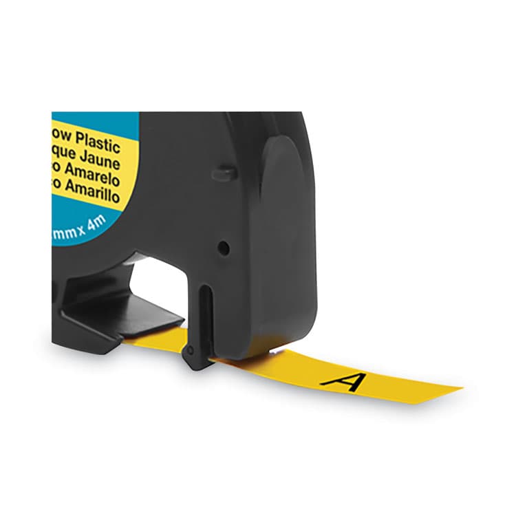 DYMO LetraTag Plastic Label Tape Cassette, 0.5" x 13 ft, Yellow (DYM91332) thumbnail 4