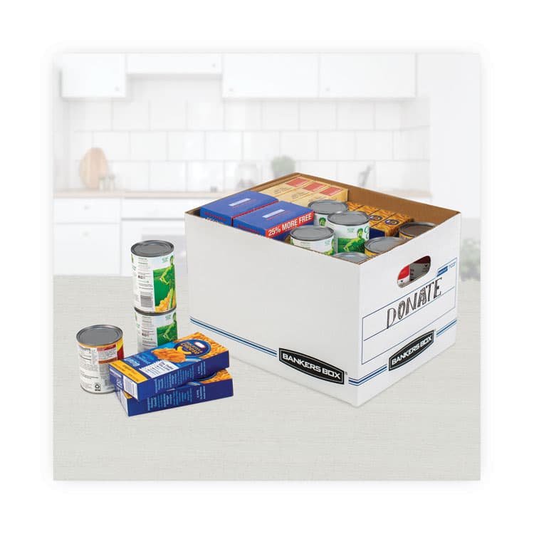 FELLOWES MFG. CO. STOR/FILE Basic-Duty Storage Boxes, Letter/Legal Files, 12.5" x 16.25" x 10.5", Kraft/Green, 12/Carton (FEL1277601) thumbnail 3