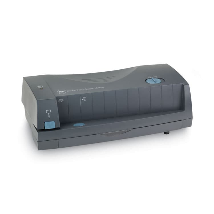 GBC-COMMERCIAL & CONSUMER GRP 24-Sheet 3230 Electric Two- to Three-Hole Adjustable Punch, 9/32" Holes, Gray (GBC7704270) thumbnail 3
