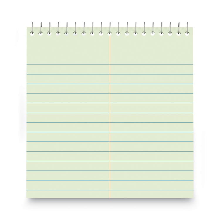 UNIVERSAL OFFICE PRODUCTS Steno Pads, Red Cover, Gregg Rule, (80) Green-Tint 6 x 9 Sheets (UNV86920) thumbnail 4