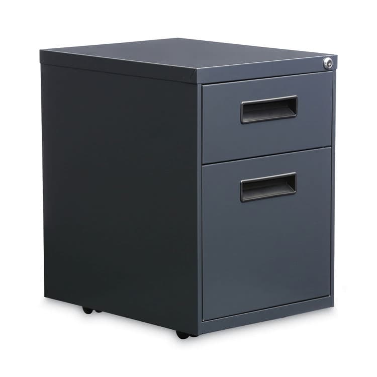 ALERA File Pedestal, Left or Right, 2-Drawers: Box/File, Legal/Letter, Charcoal, 14.96" x 19.29" x 21.65" (ALEPABFCH)