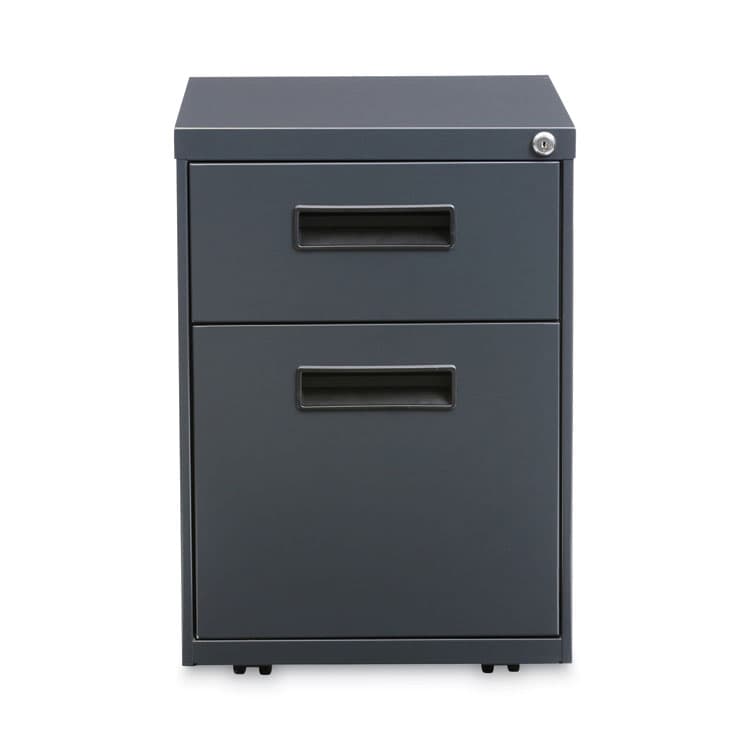 ALERA File Pedestal, Left or Right, 2-Drawers: Box/File, Legal/Letter, Charcoal, 14.96" x 19.29" x 21.65" (ALEPABFCH) thumbnail 2