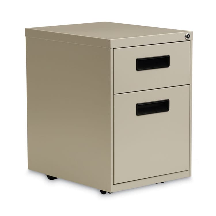 ALERA File Pedestal, Left or Right, 2-Drawers: Box/File, Legal/Letter, Putty, 14.96" x 19.29" x 21.65" (ALEPABFPY)