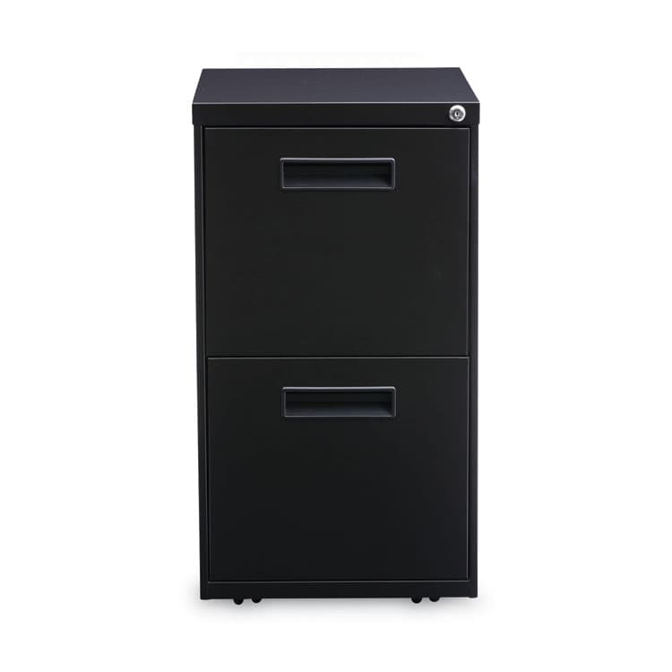 ALERA File Pedestal, Left or Right, 2 Legal/Letter-Size File Drawers, Black, 14.96" x 19.29" x 27.75" (ALEPAFFBL) thumbnail 2