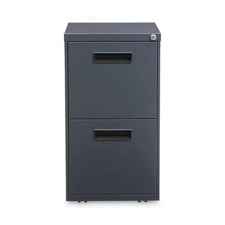 ALERA File Pedestal, Left or Right, 2 Legal/Letter-Size File Drawers, Charcoal, 14.96" x 19.29" x 27.75" (ALEPAFFCH) thumbnail 2