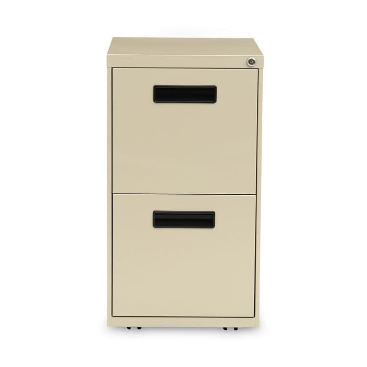 ALERA File Pedestal, Left or Right, 2 Legal/Letter-Size File Drawers, Putty, 14.96" x 19.29" x 27.75" (ALEPAFFPY) thumbnail 2