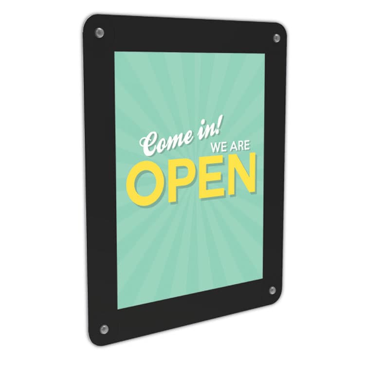 DEFLECTO CORPORATION Superior Image Window Display, 8.5 x 11 Insert, Clear/Black (DEF899102) thumbnail 3