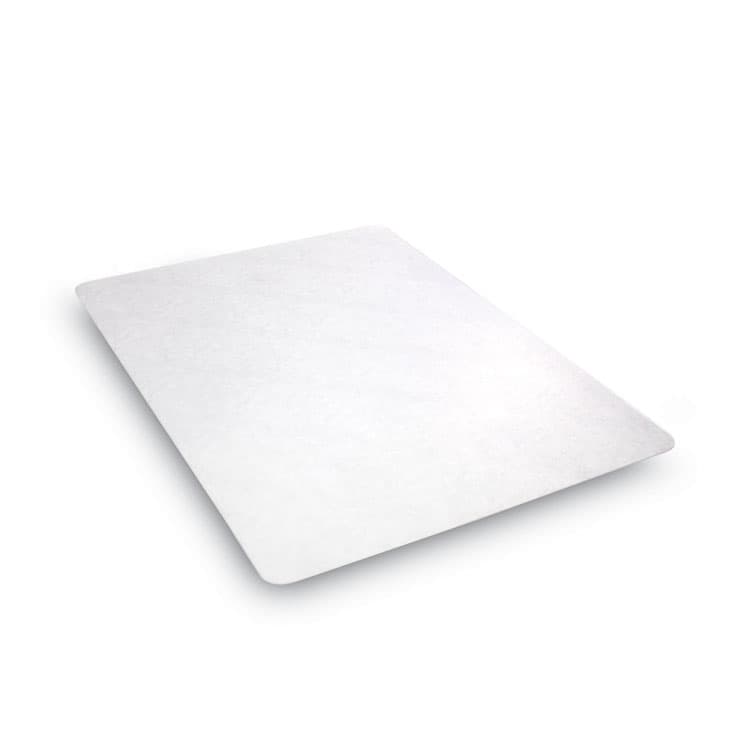 DEFLECTO CORPORATION EconoMat Non-Studded All Day Use Chair Mat for Hard Floors, Rectangular, 46" x 60", Clear, Ships Rolled (DEFCM2E442FCOM)