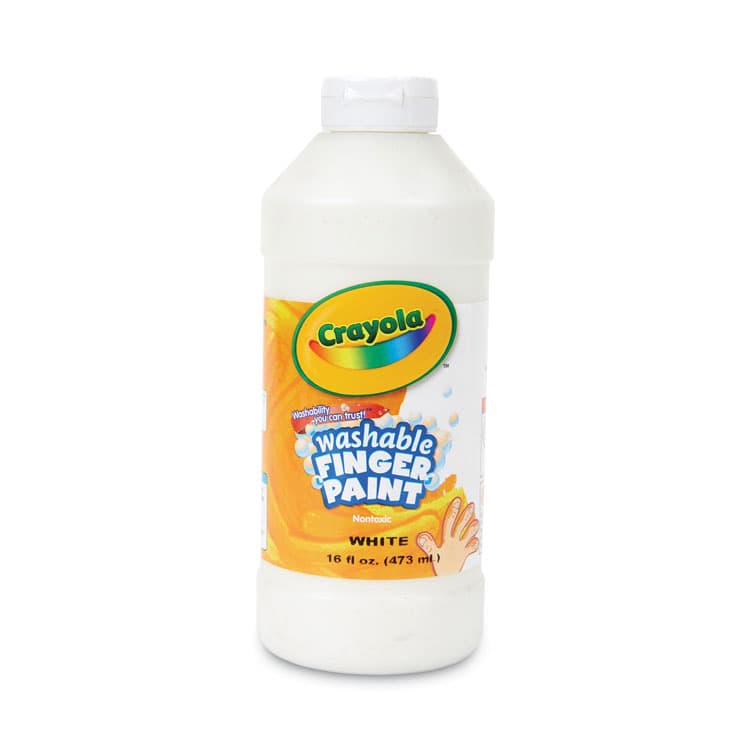 BINNEY & SMITH / CRAYOLA Washable Fingerpaint, White, 16 oz Bottle (CYO551316053)