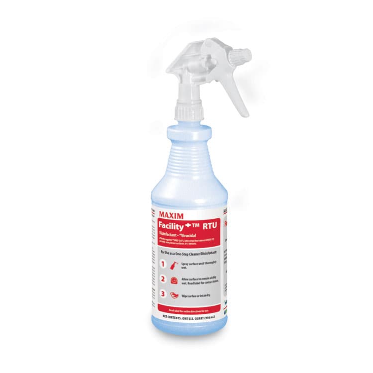 MIDLAB Facility+ RTU Disinfectant, Safe-to-Ship, Unscented, 32 oz, 6/Carton (MLB04640086) thumbnail 2