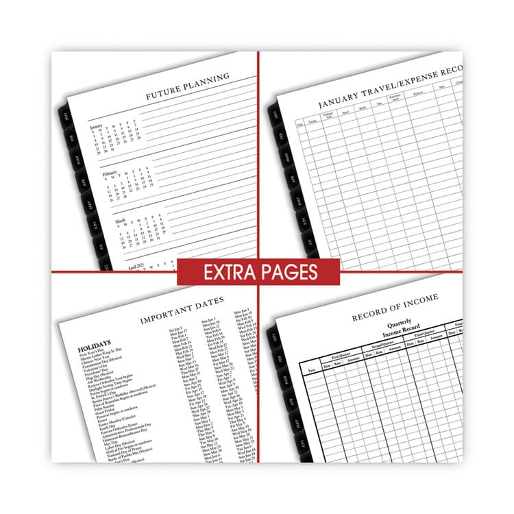 AT-A-GLANCE Executive Weekly/Monthly Planner Refill with Hourly Appointments, 8.75 x 6.88, White Sheets, 12-Month (Jan to Dec): 2026 (AAG7090810) thumbnail 2