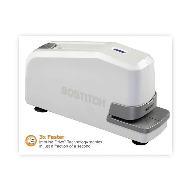 STANLEY BOSTITCH Impulse 30 Electric Stapler, 30-Sheet Capacity, White (BOS02011) thumbnail 2