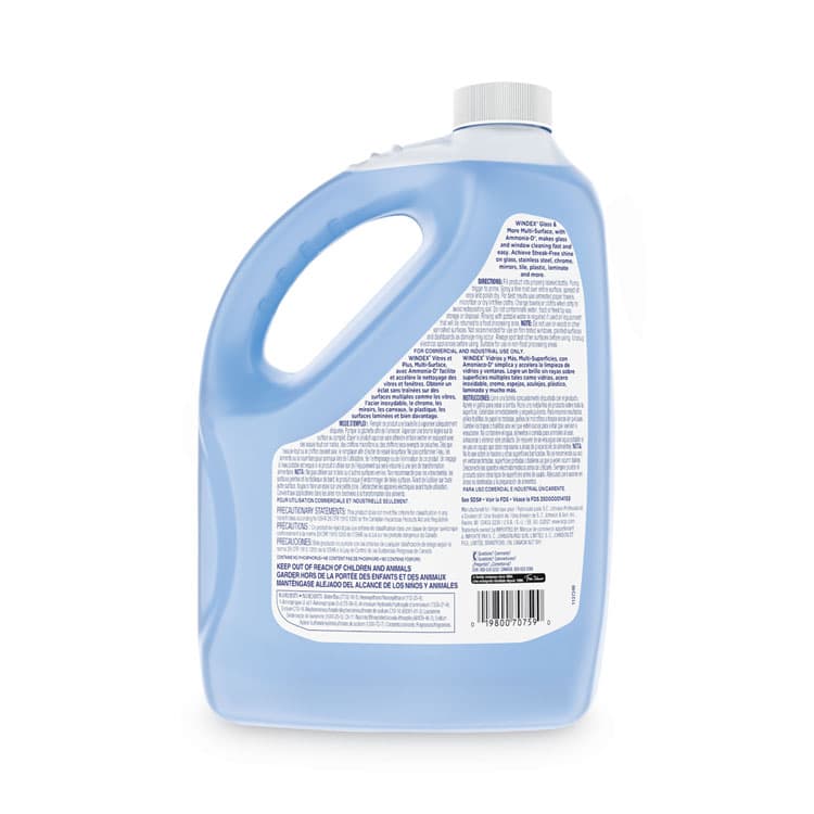 SC JOHNSON Glass Cleaner with Ammonia-D, 1 gal Bottle (SJN696503EA) thumbnail 4