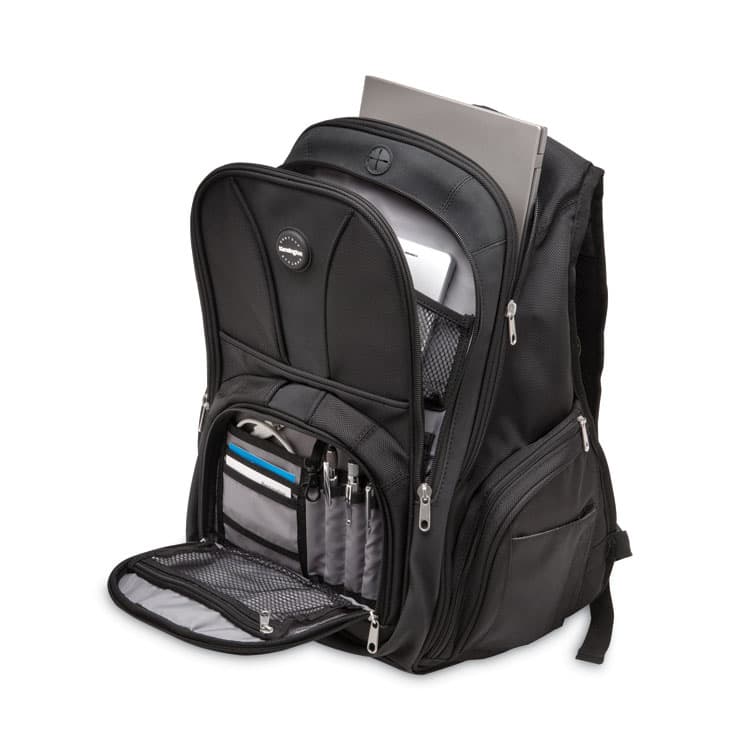 ACCO BRANDS, . Contour Laptop Backpack, Fits Devices Up to 17", Ballistic Nylon, 15.75 x 9 x 19.5, Black (KMW62238) thumbnail 4