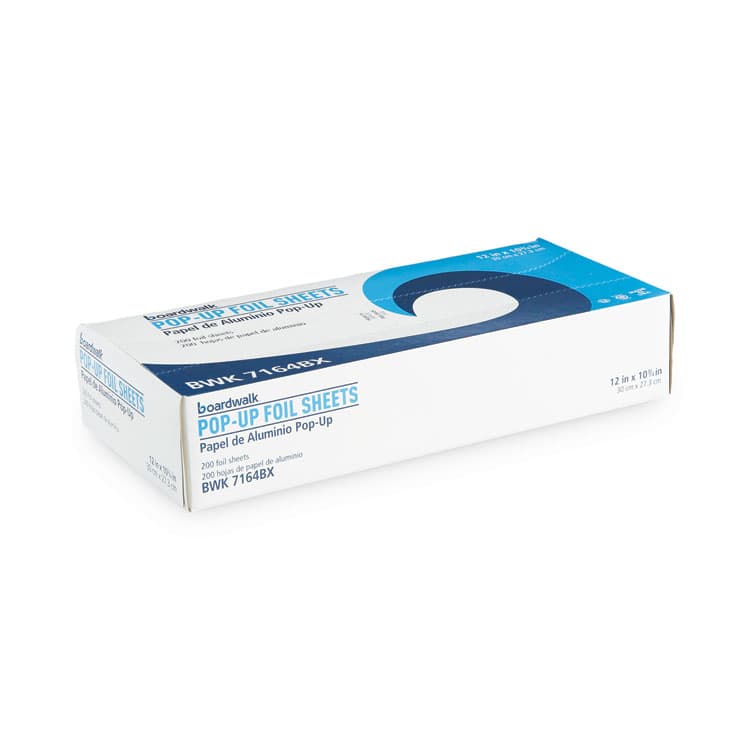 BOARDWALK Standard Aluminum Foil Pop-Up Sheets, 63 Gauge, 12 x 10.75, 200/Box, 12 Boxes/Carton (BWK7164) thumbnail 2