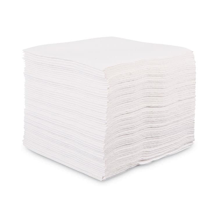 BOARDWALK DRC Wipers, 12 x 13, White, 90 Bag, 12 Bags/Carton (BWKV030QPW)