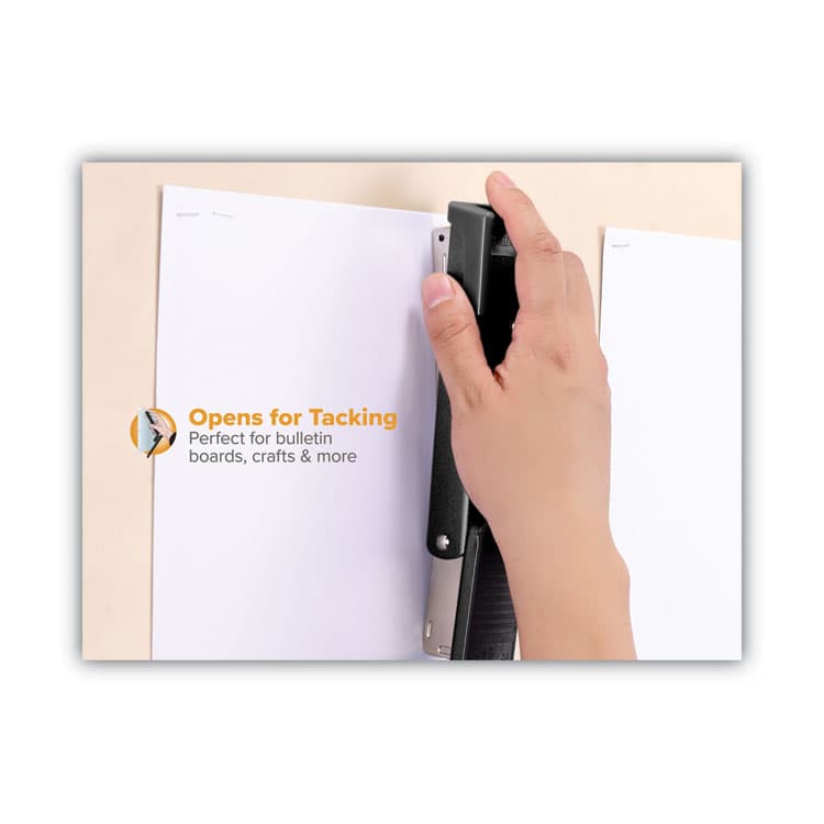 STANLEY BOSTITCH Classic Metal Stapler, 20-Sheet Capacity, Black (BOSB515BK) thumbnail 4