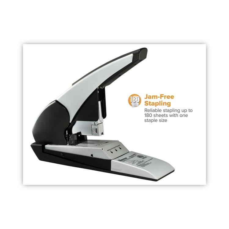 STANLEY BOSTITCH Auto 180 Xtreme Duty Automatic Stapler, 180-Sheet Capacity, Silver/Black (BOSB380HDBLK) thumbnail 4