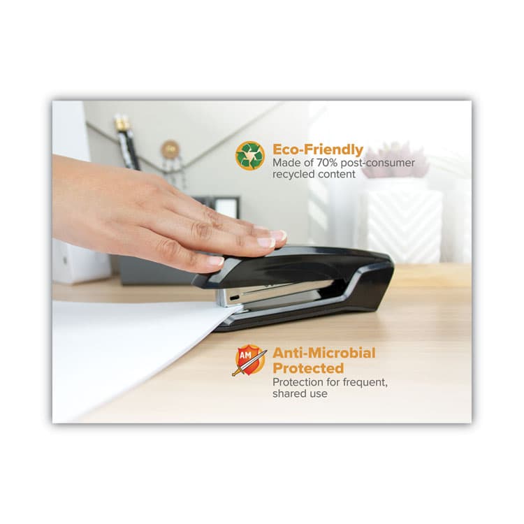 STANLEY BOSTITCH Ascend Stapler, 20-Sheet Capacity, Black (BOSB210BLK) thumbnail 2