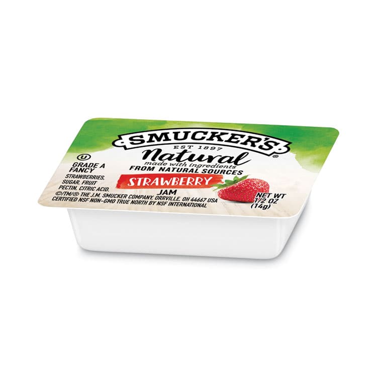 J.M. SMUCKER CO. Smuckers 1/2 Ounce Natural Jam, 0.5 oz Container, Strawberry, 200/Carton (SMU8201) thumbnail 3