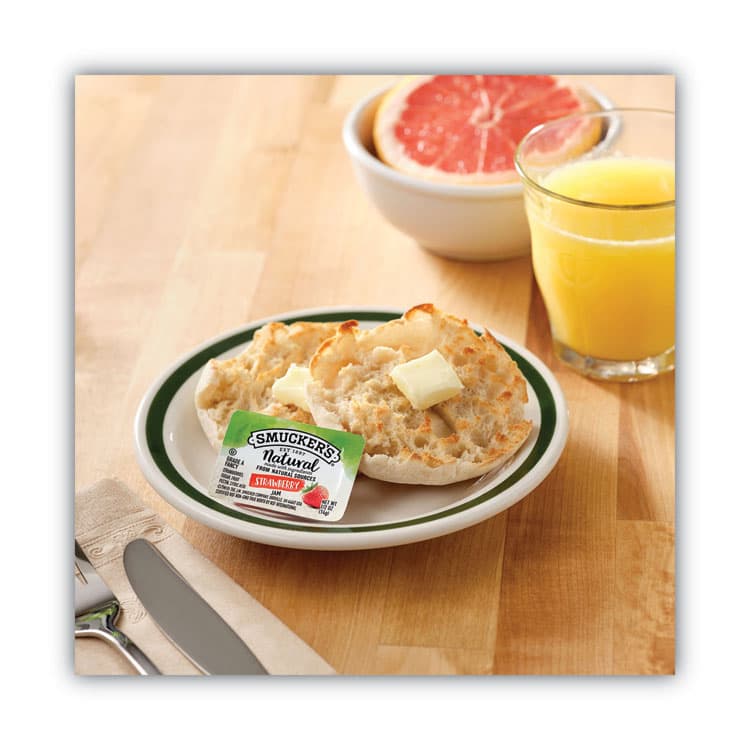 J.M. SMUCKER CO. Smuckers 1/2 Ounce Natural Jam, 0.5 oz Container, Strawberry, 200/Carton (SMU8201) thumbnail 4