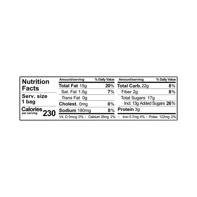 J.M. SMUCKER CO. Glazed Mixes, Maple Cinnamon Pecan Walnut, 1.5 oz Pouch, 18/Carton (SMU00018) thumbnail 4