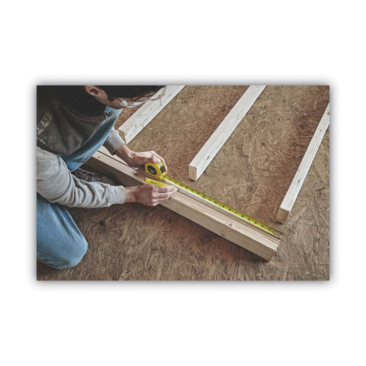 STANLEY BOSTITCH Power Return Rule Tape Measure, Plastic Case, Polymer-Coated Blade, 1" x 25 ft, Yellow (BOS30455) thumbnail 2