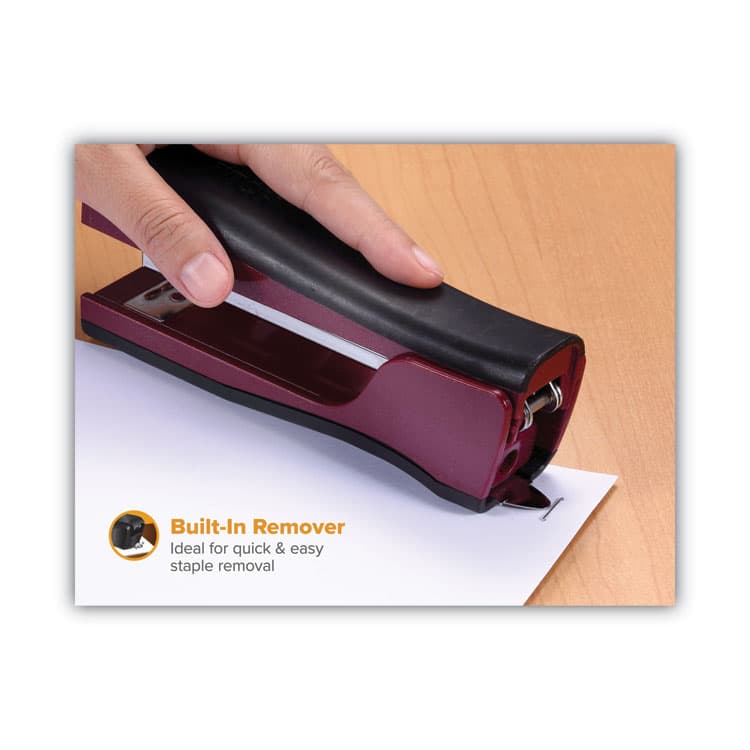 STANLEY BOSTITCH Dynamo Stapler, 20-Sheet Capacity, Wine Metallic (BOSB696RMAG) thumbnail 3