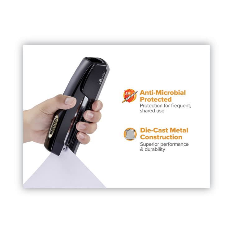 STANLEY BOSTITCH Professional Antimicrobial Executive Stapler, 20-Sheet Capacity, Black (BOSB5000BLK) thumbnail 2