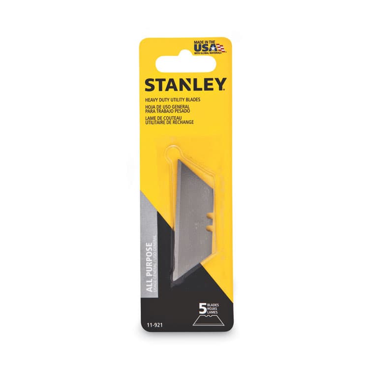 STANLEY BOSTITCH Heavy-Duty Utility Knife Replacement Blade, 5/Pack (BOS11921) thumbnail 2