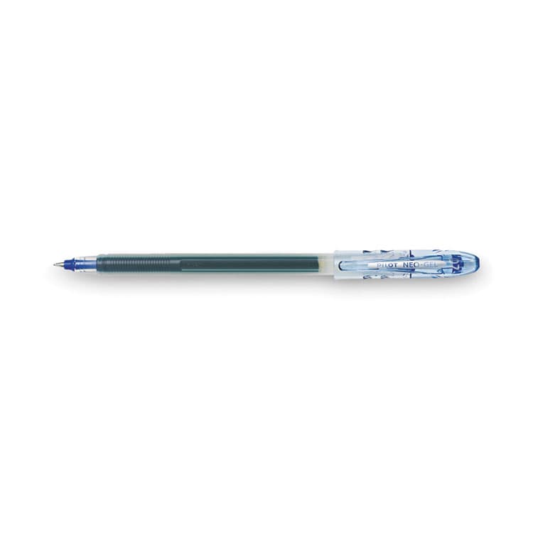 PILOT CORP. OF AMERICA Neo-Gel Gel Pen, Stick, Fine 0.7 mm, Blue Ink, Translucent Blue Barrel, Dozen (PIL14002) thumbnail 3