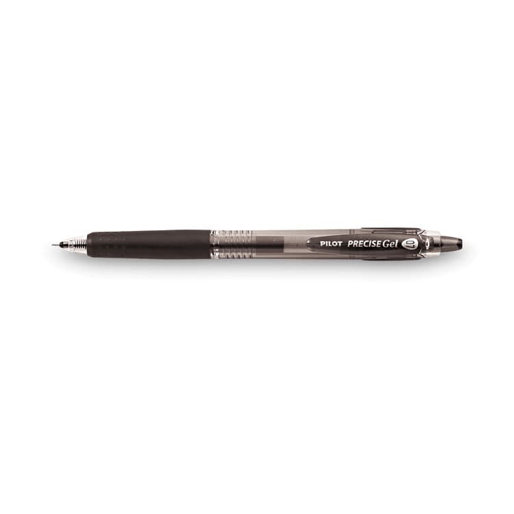 PILOT CORP. OF AMERICA Precise Gel BeGreen Gel Pen, Retractable, Fine 0.7 mm, Black Ink, Smoke Barrel, Dozen (PIL15001) thumbnail 3