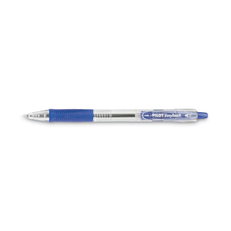 PILOT CORP. OF AMERICA EasyTouch Ballpoint Pen, Retractable, Medium 1 mm, Blue Ink, Clear Barrel, Dozen (PIL32221) thumbnail 3