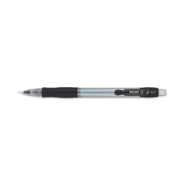 PILOT CORP. OF AMERICA G2 Mechanical Pencil, 0.7 mm, HB (#2), Black Lead, Clear/Black Barrel, Dozen (PIL51015) thumbnail 3