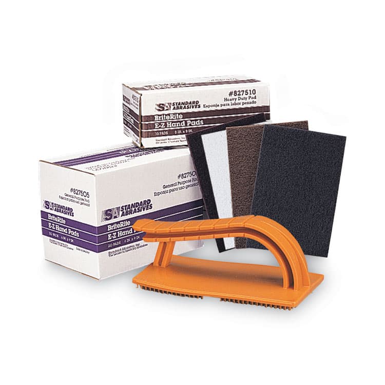 3M/COMMERCIAL TAPE DIV. Standard Abrasives Easy Hand Pad Holder, 3.38 x 5.75, Orange (MMM827000) thumbnail 4