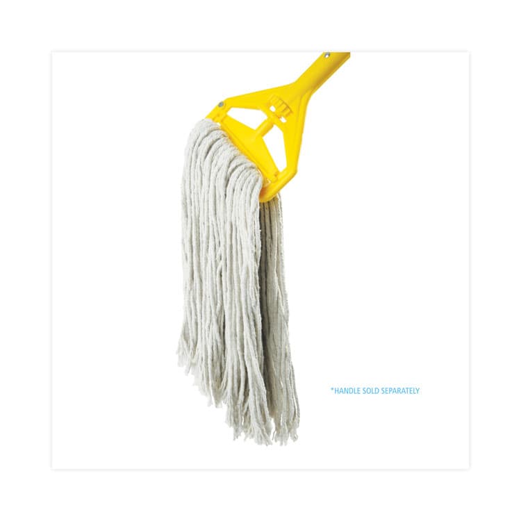 BOARDWALK Cut-End Wet Mop Head, Cotton, #24, White 12/Carton (BWK2024CCT) thumbnail 4