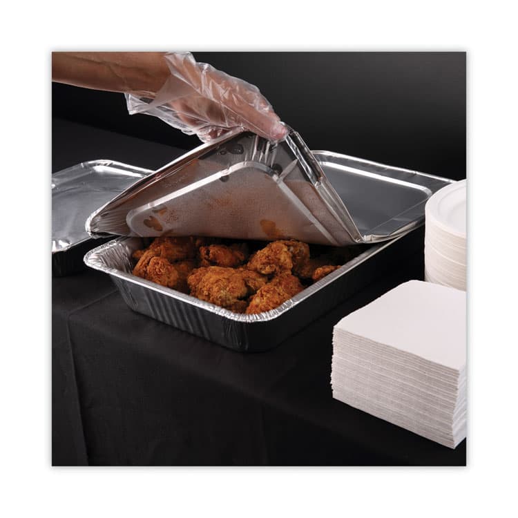 BOARDWALK Aluminum Steam Table Pans, Full-Size Deep, 620 Gauge, 3.19" Deep, 12.81 x 20.75, 50/Carton (BWKSTEAMFLDP) thumbnail 3
