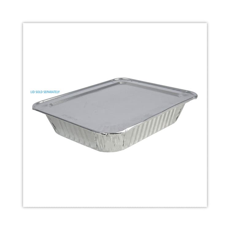 BOARDWALK Aluminum Steam Table Pans, Half-Size Deep, 400 Gauge, 2.56" Deep, 10.38 x 12.75, 100/Carton (BWKSTEAMHFDP) thumbnail 4