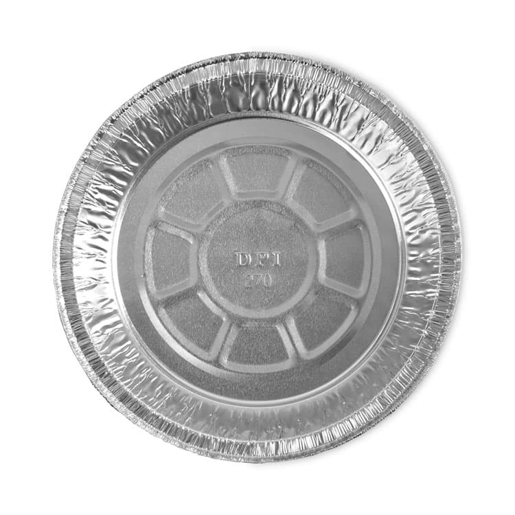 BOARDWALK Round Aluminum To-Go Containers, 250 Gauge, 24 oz, 7" Diameter x 1.47" h, Silver, 500/Carton (BWKROUND7) thumbnail 2