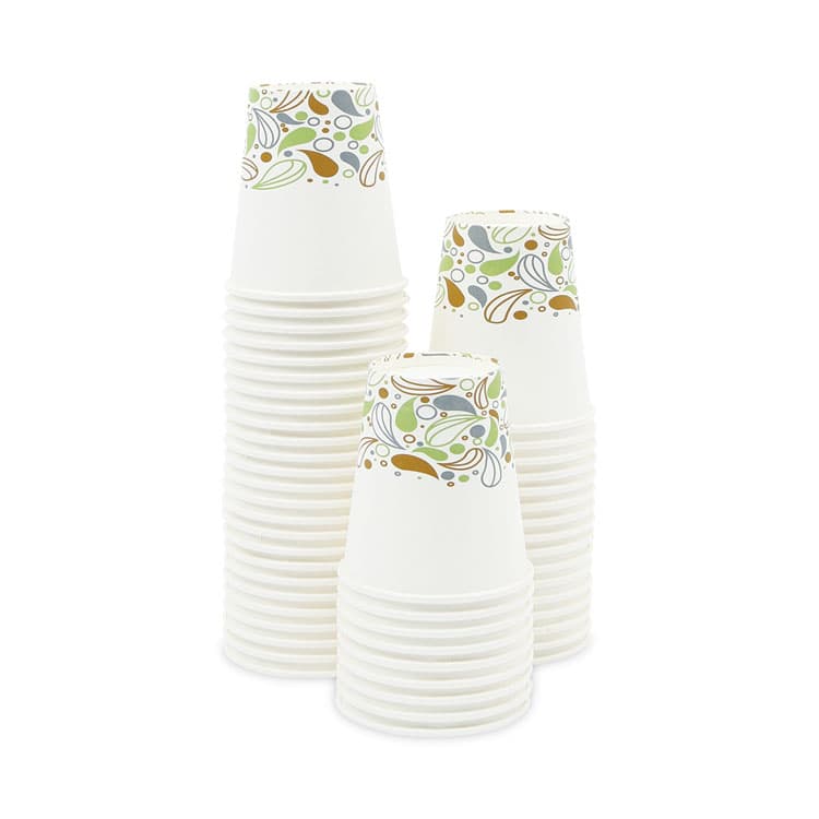 BOARDWALK Deerfield Printed Paper Hot Cups, 10 oz, 50/Sleeve, 20 Sleeves/Carton (BWKDEER10HCUP)