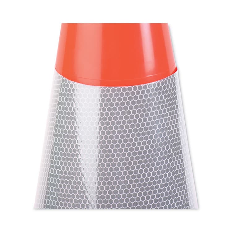 TATCO Traffic Cone, 14 x 14 x 28, Orange/Silver (TCO25900) thumbnail 4