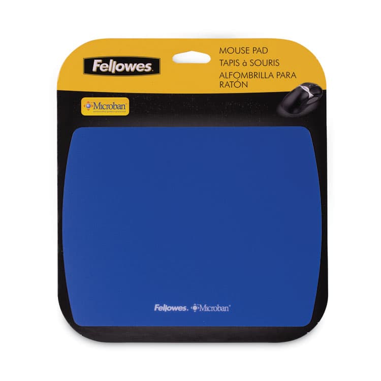FELLOWES MFG. CO. Ultra Thin Mouse Pad with Microban Protection, 9 x 7, Sapphire Blue (FEL5908001) thumbnail 2