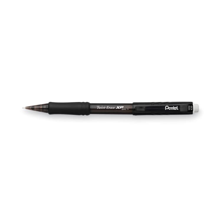 PENTEL OF AMERICA Twist-Erase EXPRESS Mechanical Pencil, 0.5 mm, HB (#2), Black Lead, Black Barrel, Dozen (PENQE415A) thumbnail 4