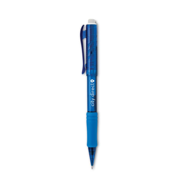 PENTEL OF AMERICA Twist-Erase EXPRESS Mechanical Pencil, 0.7 mm, HB (#2), Black Lead, Blue Barrel, Dozen (PENQE417C)