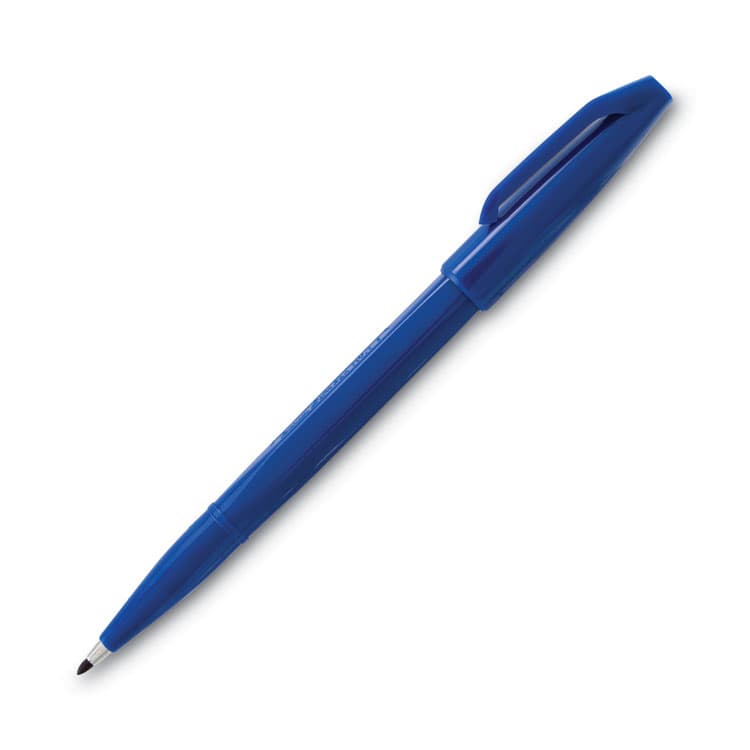 PENTEL OF AMERICA Sign Pen Fine Point Color Marker, Extra-Fine Bullet Tip, Blue, Dozen (PENS520C) thumbnail 4
